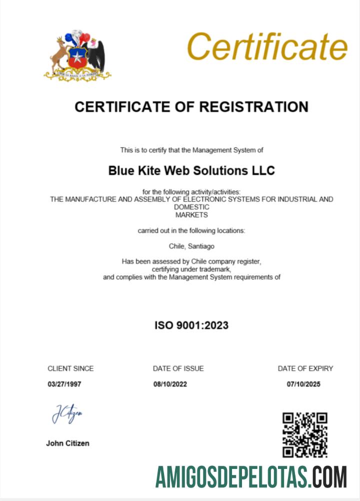 Certificado de registro do Chile para download, modelo Word e PDF